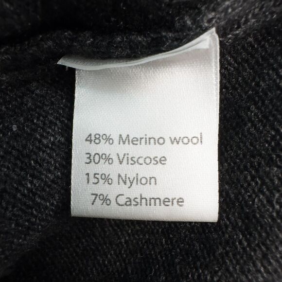 Benedetta B Merino Wool Cashmere Blend Ruffle Sweater Womens Medium Gray Chic - Picture 13 of 14